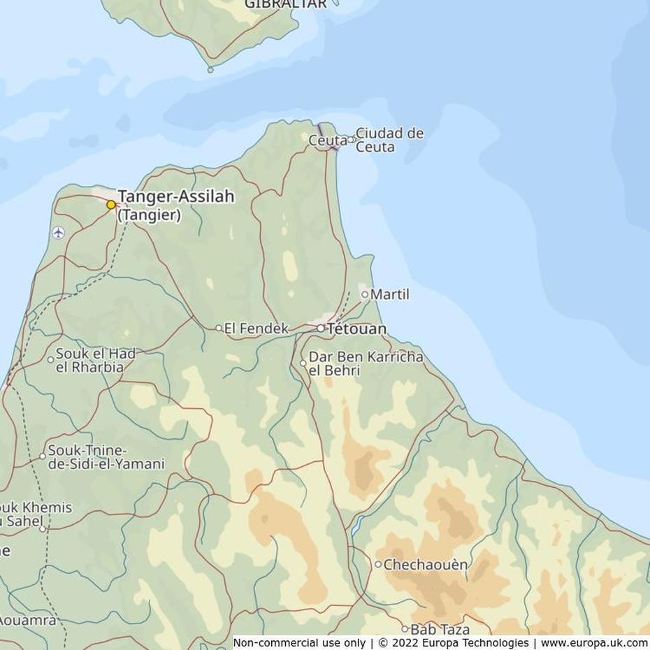 Map Of Tetouan, Morocco | Global 1000 Atlas, Tétouan, Morocco, Tetouan  City, Tetouan  Maroc