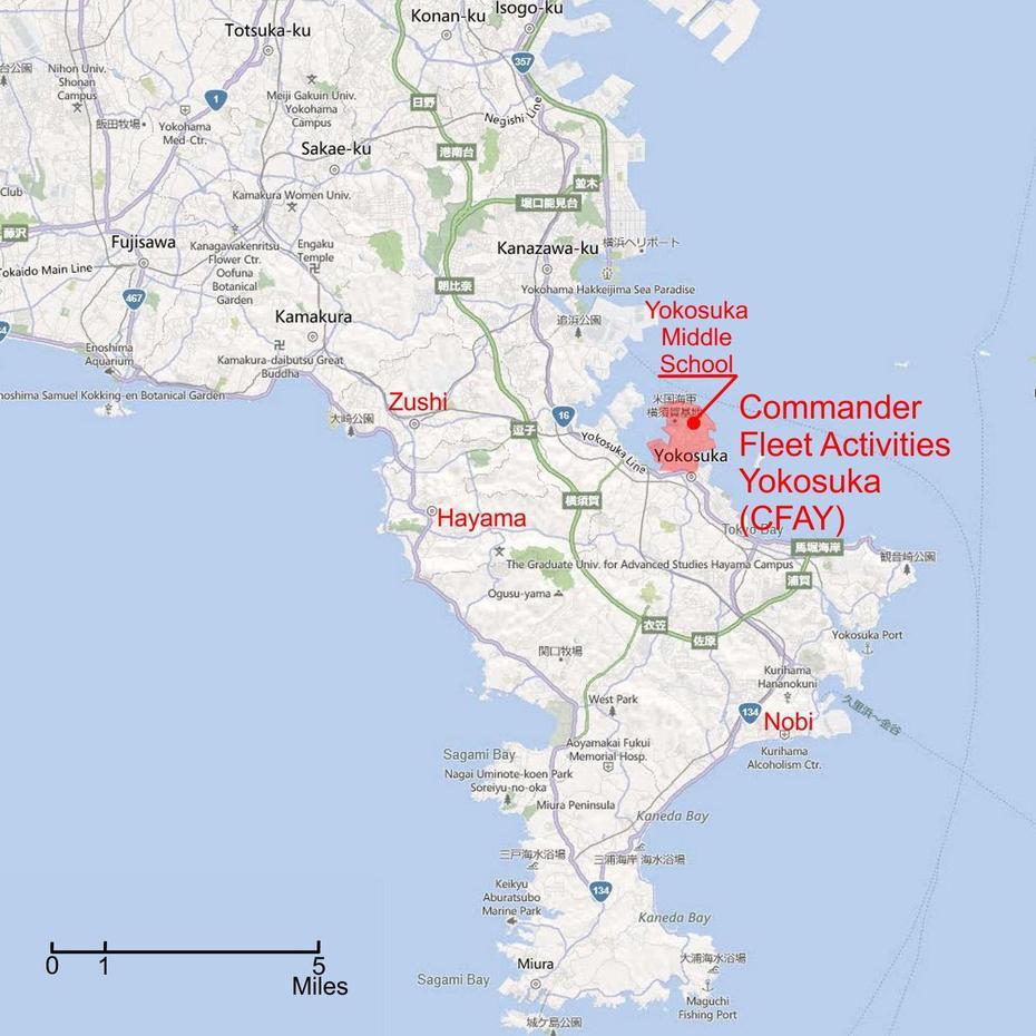 Map Of Yokosuka Japan, Yokosuka, Japan, Hiroshima Japan, Us Bases Japan