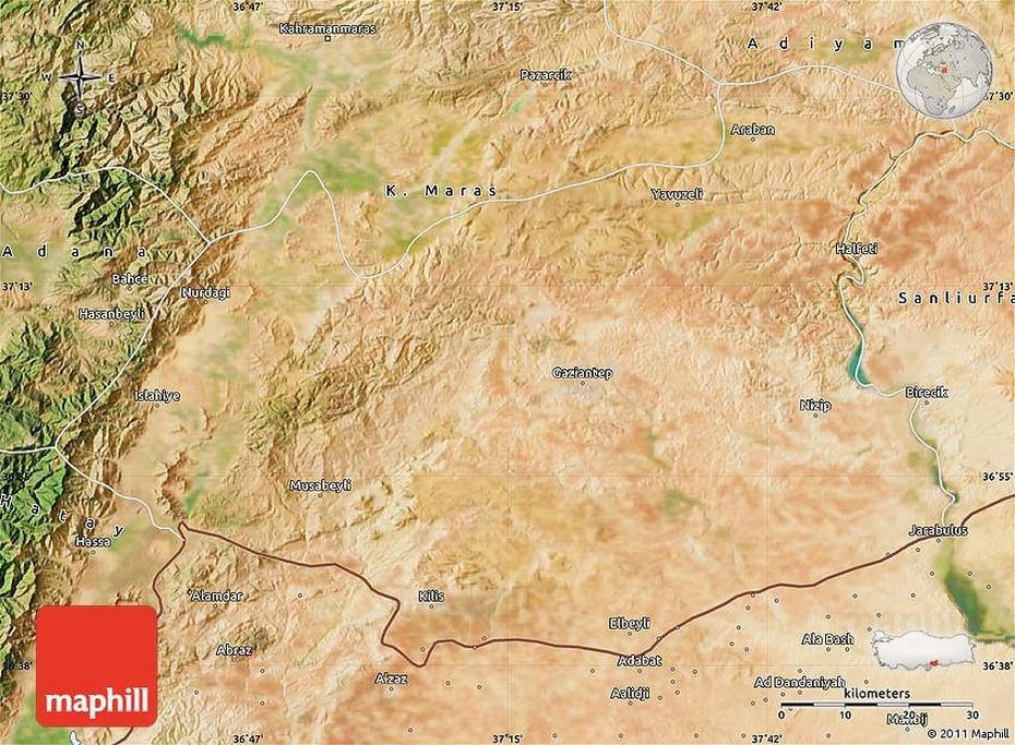 Mount Nemrut Turkey, Turkey  With Cities, Gaziantep, Gaziantep, Turkey