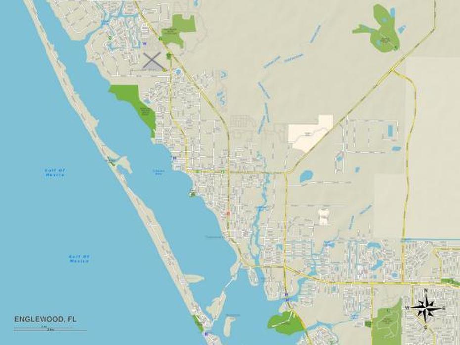 B”Political Map Of Englewood, Fl Posters | Allposters”, Englewood, United States, Englewood Nj, Englewood Colorado