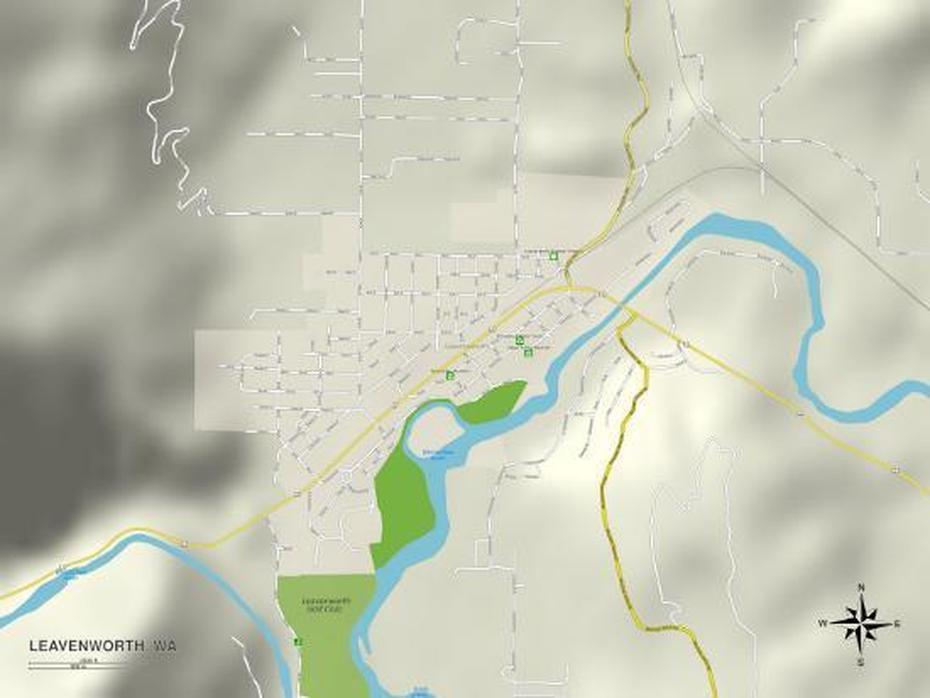 B”Political Map Of Leavenworth, Wa Print | Allposters”, Leavenworth, United States, Usp Leavenworth, Leavenworth Washington State