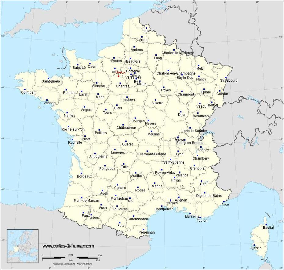 Carte De Dreux : Situation Geographique Et Population De Dreux, Code Postal 28100, Dreux, France, Metz France, Fontainebleau France