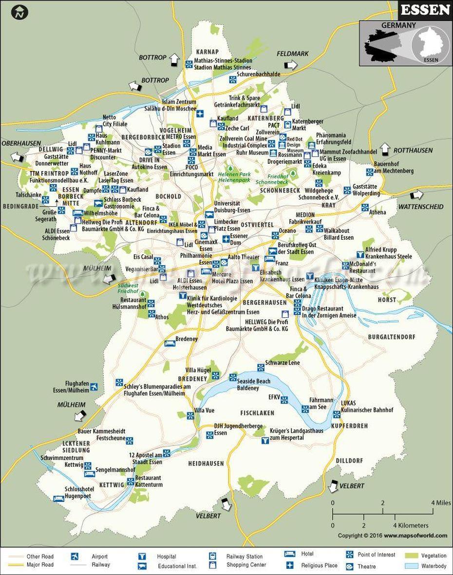 Essen Germany Map | Essen City Map | Germany Map, Map, Germany, Essen, Germany, Essen City, Essen In Deutschland