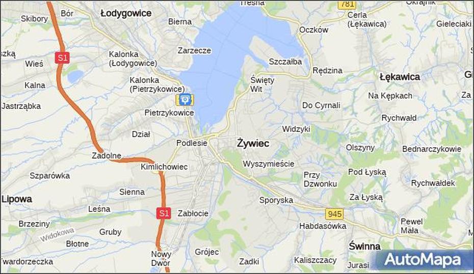 Inspekcja Transportu Drogowego W Zywcu :: Radar, Kontrola Na Mapie Targeo, Żywiec, Poland, Poland  Of Europe, Of Poland Today