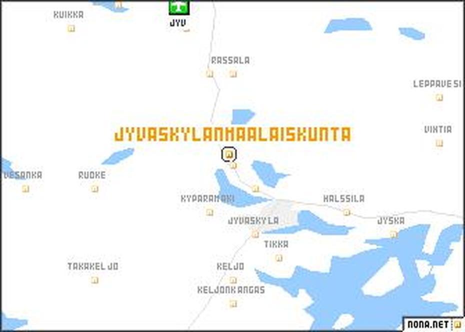 Jyvaskylan Maalaiskunta (Finland) Map – Nona, Jyväskylän Maalaiskunta, Finland, Finland World, Helsinki Finland