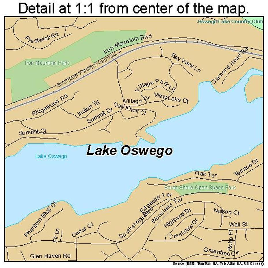 Lake Oswego Oregon Street Map 4140550, Lake Oswego, United States, Lake Oswego Oregon, Lake Oswego Homes