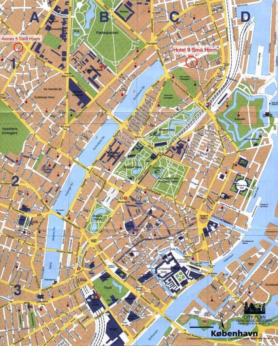 Large Detailed Tourist Map Of Copenhagen City. Copenhagen City Large …, Copenhagen, Denmark, Copenhagen On, Copenhagen World