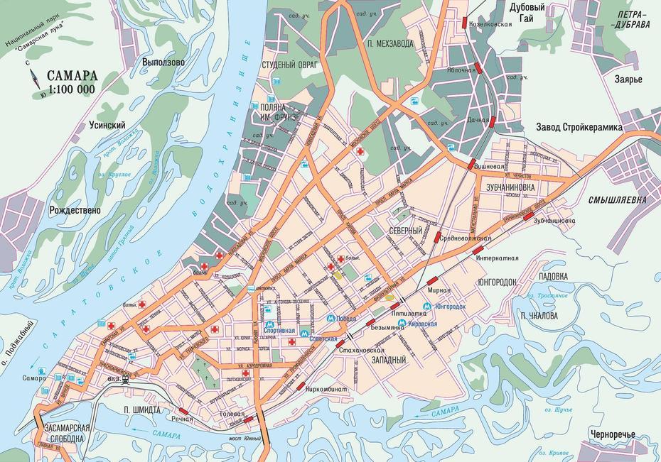 Large Samara Maps For Free Download And Print | High-Resolution And …, Samara, Russia, Kuibyshev, Samara Oblast