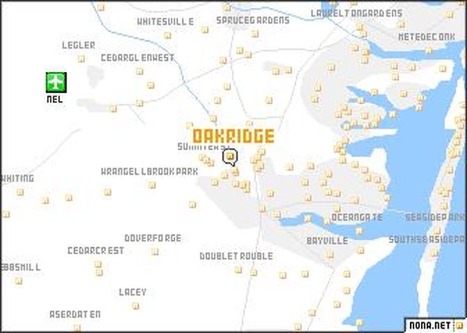 Oak Ridge (United States – Usa) Map – Nona, Oak Ridge, United States, Oak Ridge Tn Street, Oak Ridge Tennessee