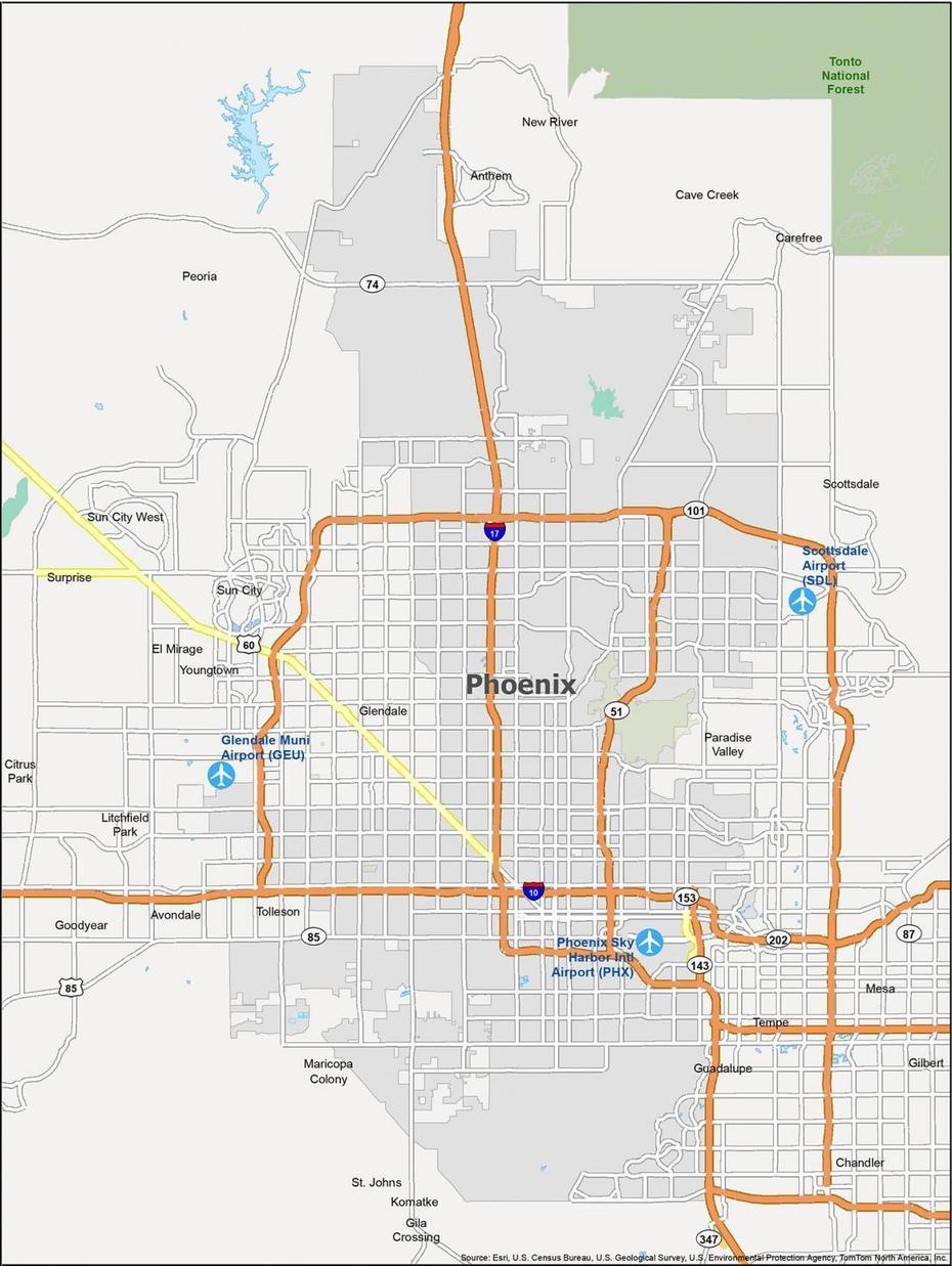 Phoenix Arizona Map – Gis Geography, Phoenix, United States, Phoenix Arizona On, Phoenix On Us