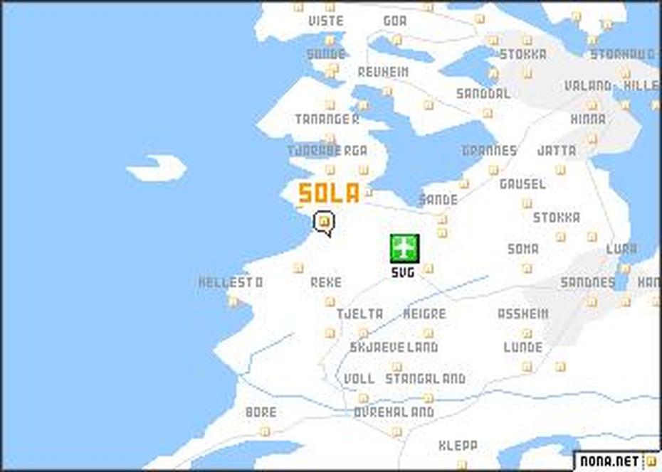 Sola (Norway) Map – Nona, Sola, Norway, Narvik  Battle, Narvik  Sweden