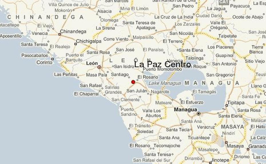 Stadtplan La Paz, La Paz Nicaragua, Guide, La Paz Centro, Nicaragua