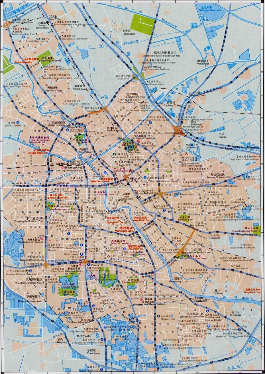 Tianjin Tourist Map – Maps Of Tianjin, Tianjin, China, Tianjin On, Tianjin Port