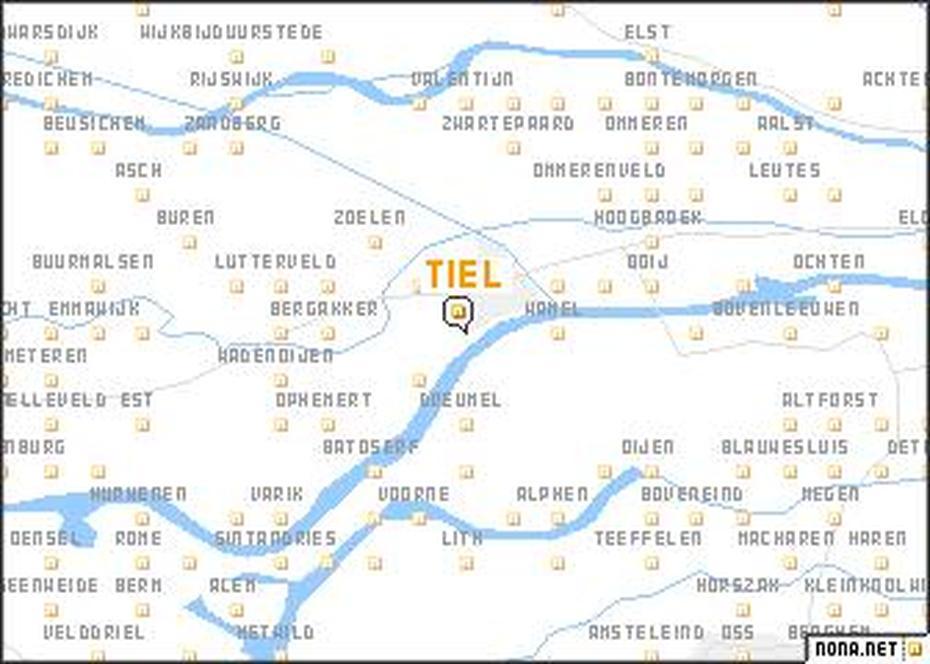 Tiel (Netherlands) Map – Nona, Tiel, Netherlands, Tiel Holland, Zinder