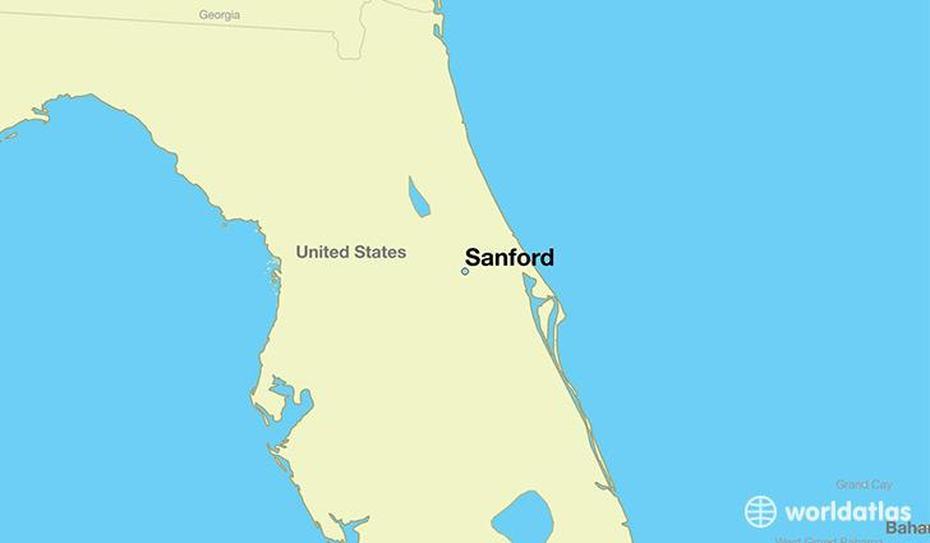 United States  With Capitals Only, United States  Kids, Sanford, Sanford, United States