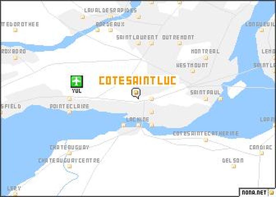 Cote-Saint-Luc (Canada) Map – Nona, Côte-Saint-Luc, Canada, Cote Saint-Luc Montreal, Cotes De Gascogne