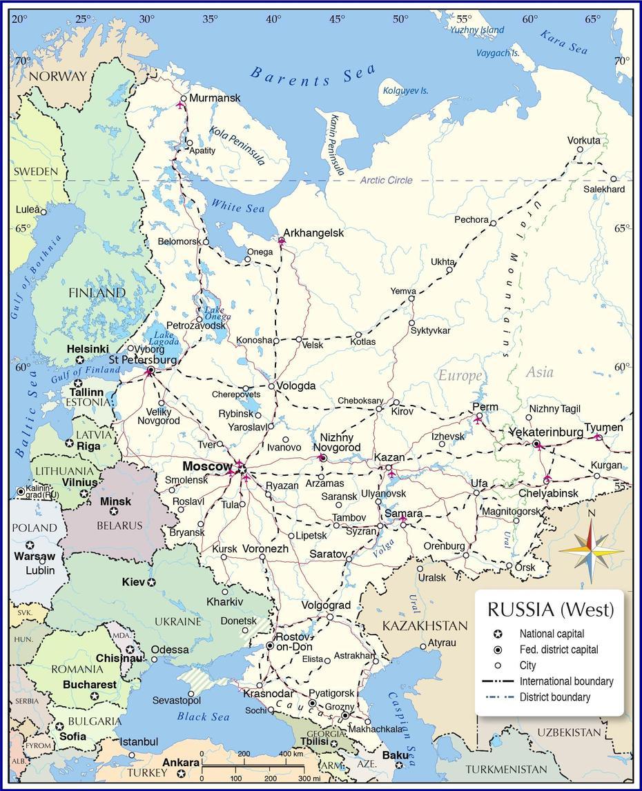 European Russia, Russia  With Cities, World , Yuzhnouralsk, Russia