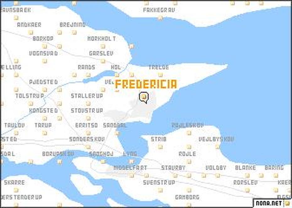 Fredericia (Denmark) Map – Nona, Fredericia, Denmark, Kolding Denmark, Aalborg