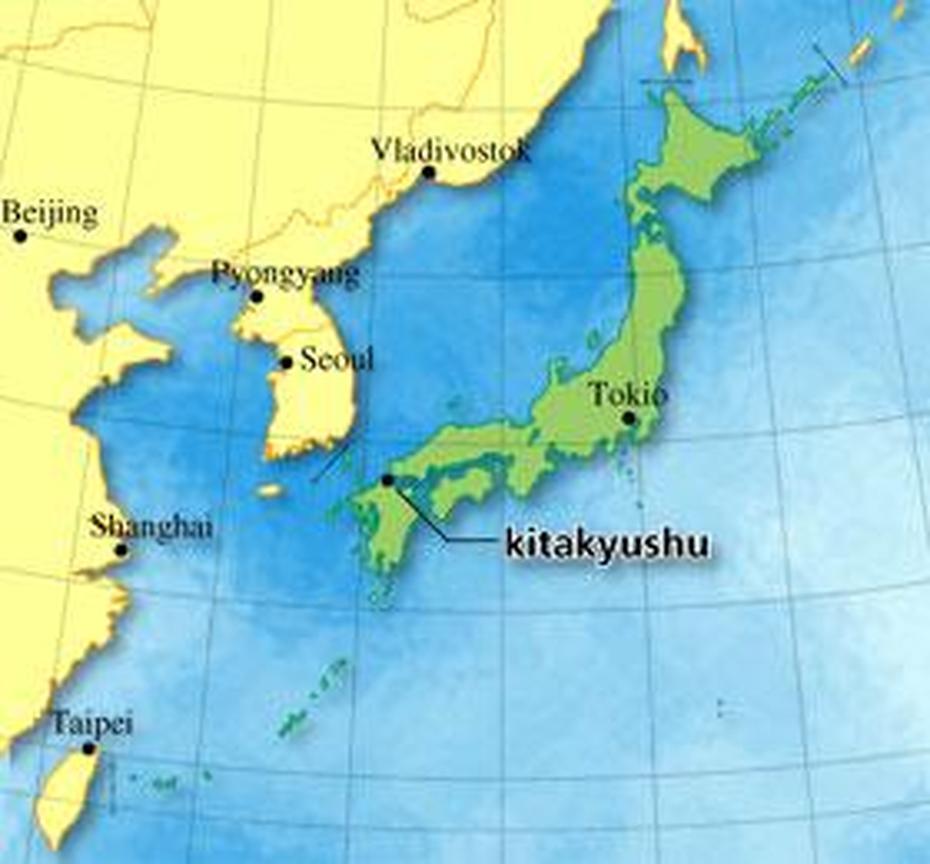 Kitakyushu Map, Kitakyūshū, Japan, Shirakawa-Go Japan, Kumamoto Japan