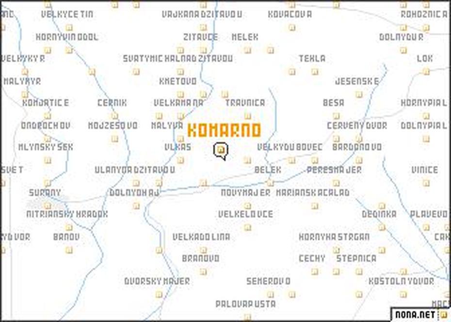 Komarno (Slovakia) Map – Nona, Komárno, Slovakia, Slovakia Towns, Komarom  Hungary