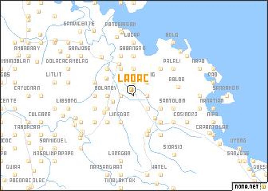 Laoac (Philippines) Map – Nona, Laoac East, Philippines, Philippines Powerpoint Template, Philippines Road