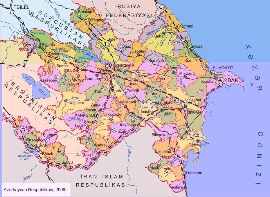 Large Map Of Azerbaijan | Map, Historical Maps, Cartography, Əmircan, Azerbaijan, Baku Azerbaijan  World, Azerbaijan  Outline