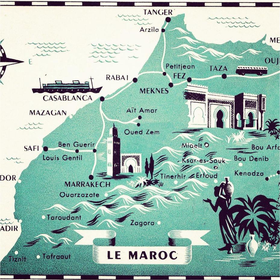 Map Of Europe And Morocco, Mehdya, Morocco, Merzouga Morocco, Casablanca Morocco