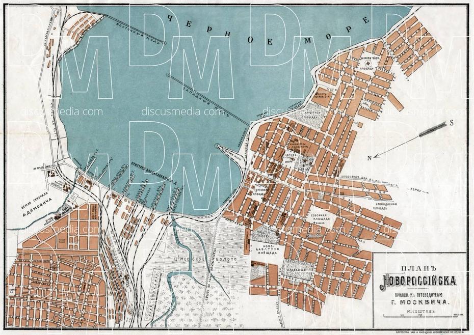 Old Map Of Novorossiysk In 1914. Buy Vintage Map Replica Poster Print …, Novoaleksandrovsk, Russia, Russia Asia, Northern Russia