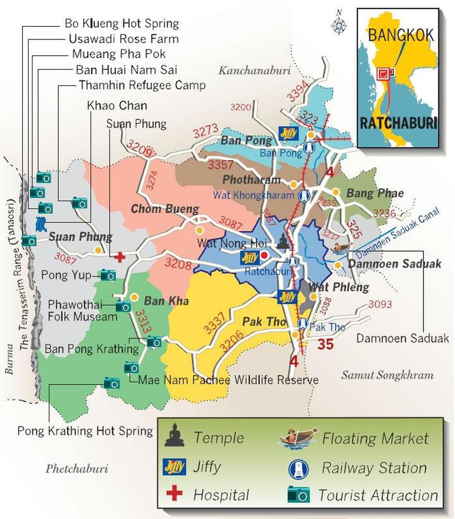 Ratchaburi Maps, Ratchaburi, Thailand, Korat Thailand, Phetchaburi Thailand