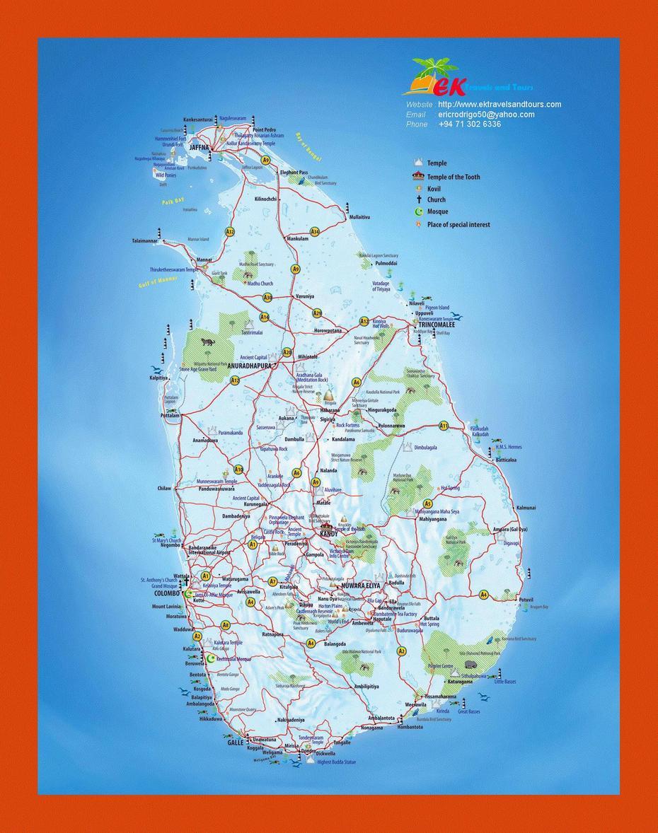 Tourist Map Of Sri Lanka | Maps Of Sri Lanka | Maps Of Asia | Gif Map …, Pothuhera, Sri Lanka, Sri Lanka Area, Sri Lanka  Clip Art