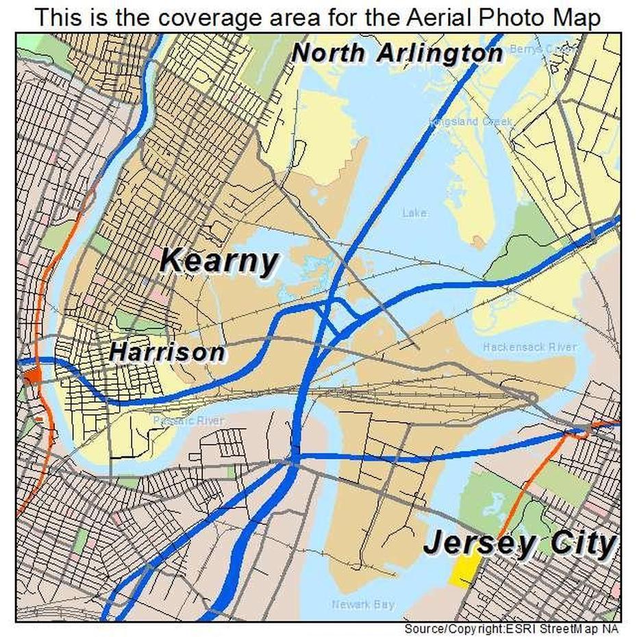 Aerial Photography Map Of Kearny, Nj New Jersey, Kearny, United States, Kearny Mesa, Princeton Nj