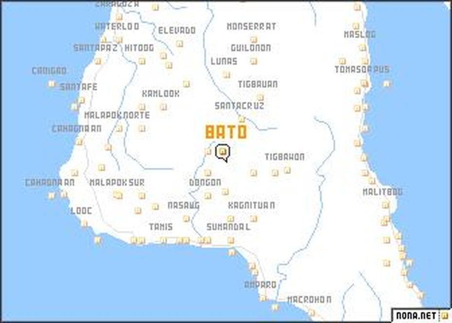 Bato (Philippines) Map – Nona, Batobato, Philippines, Philippines Powerpoint Template, Philippines Road