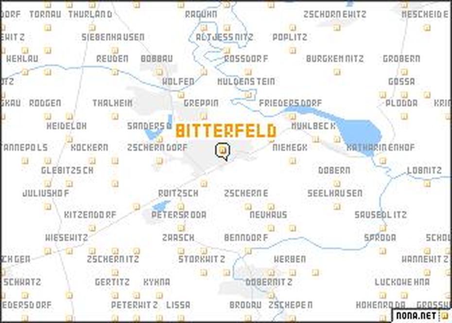 Bitterfeld (Germany) Map – Nona, Bitterfeld, Germany, Bitterfeld- Wolfen, Kothen Germany