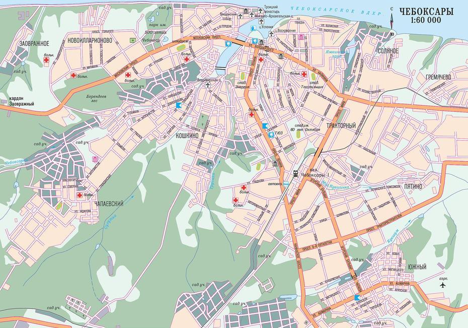 Cheboksary Map And Cheboksary Satellite Image, Cheboksary, Russia, Kirovsk Russia, Saratov Russia