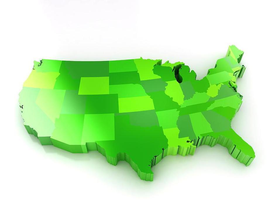 Green Us, United States Continent, Klausen, Green, United States