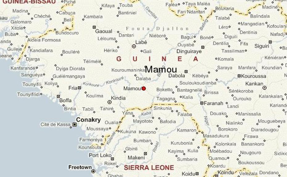 Guinea Gulf Map, Mamou, Guinea, Mamou Plant, Mamou La