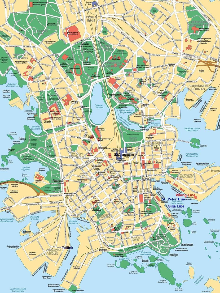 Helsinki Map ~ Online Map, Helsinki, Finland, Sweden And Finland, Turku Finland