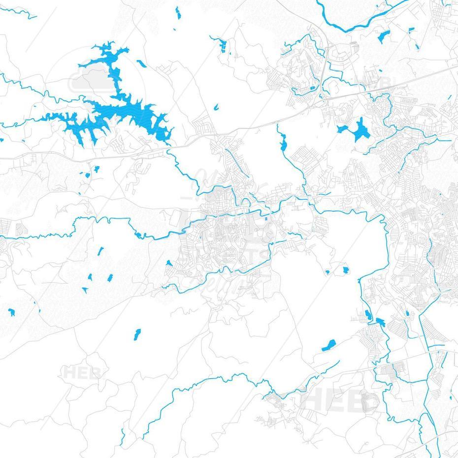 Jaboatao, Brazil Pdf Vector Map With Water In Focus – Hebstreits …, Jaboatão, Brazil, Brazil  Clip Art, Rivers Of Brazil