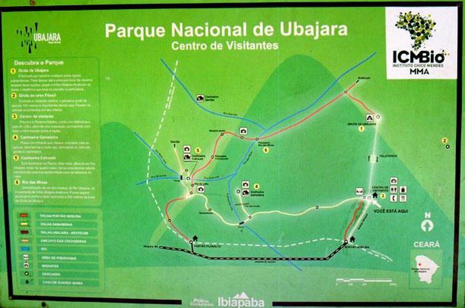 Mapa Do Parque Nacional De Ubajara | Serra Do Ibiapaba – Ceara, Ubajara, Brazil, Brazil City, Brazil  Kids