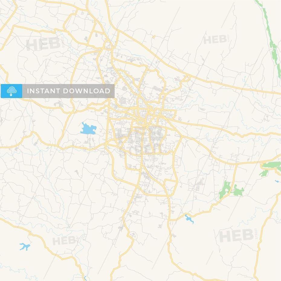 Printable Street Map Of Tasikmalaya, Indonesia – Hebstreits Sketches …, Tasikmalaya, Indonesia, Jawa Barat, Situ Gede Tasikmalaya