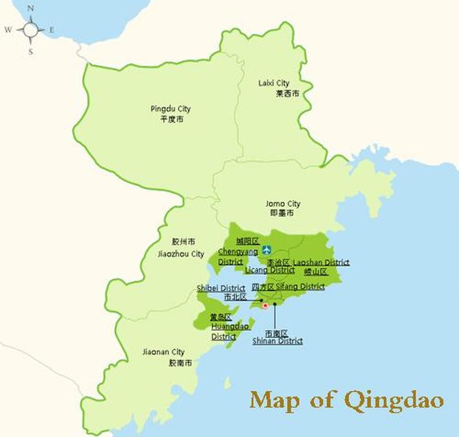 Qingdao Map, Qingdao China Map, Qingdao City Map, Qingdao, China, Tianjin China, Hong Kong China On