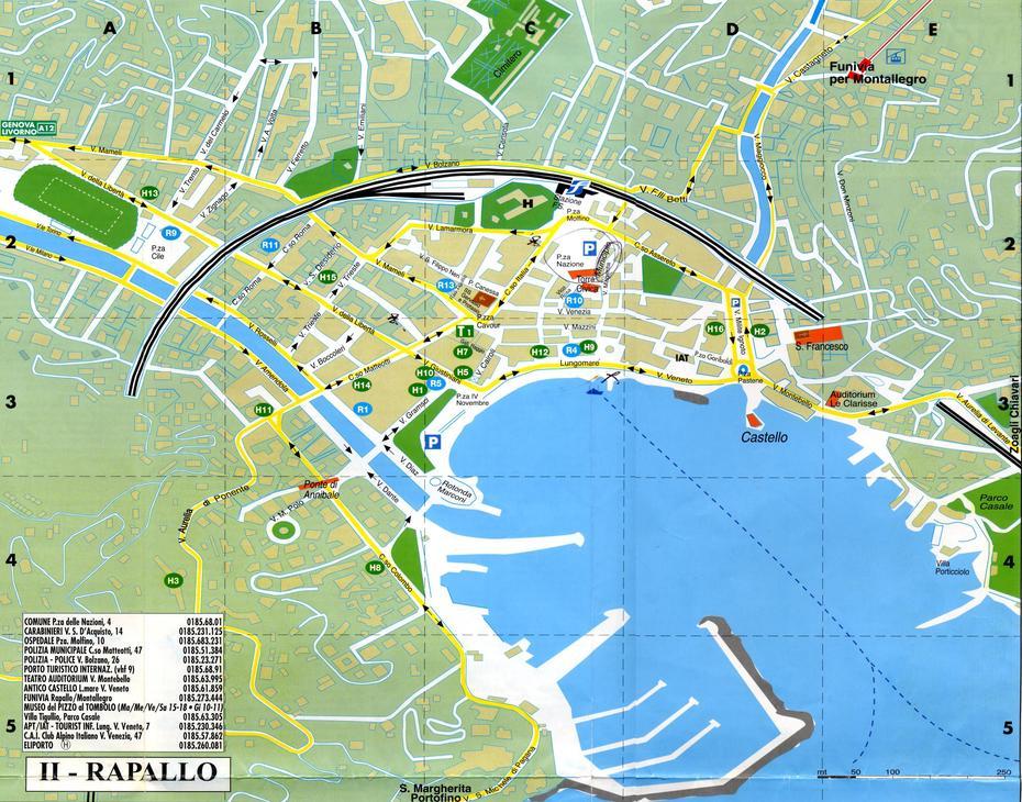 Rapallo Map – Rapallo  Mappery, Rapallo, Italy, Rapallo Liguria, Rapallo Italy Beaches