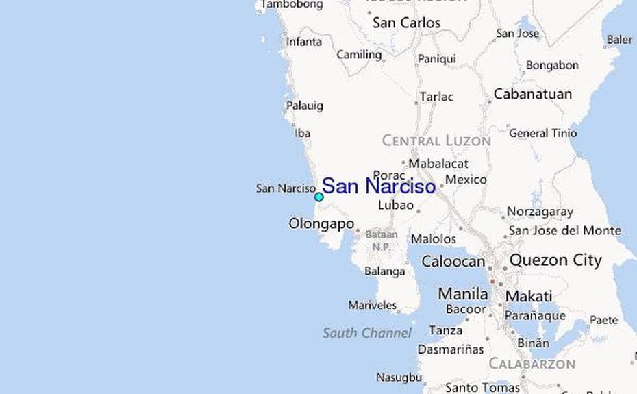 San Narciso Tide Station Location Guide, San Narciso, Philippines, Cabanatuan  Region, Philippines Political