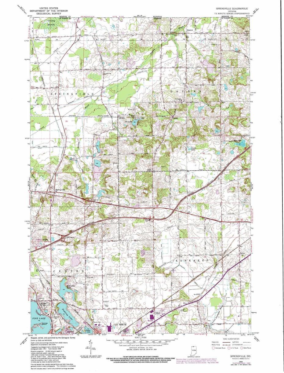 Springville Topographic Map, In – Usgs Topo Quad 41086F6, Springville, United States, Springville Ca, Springville California