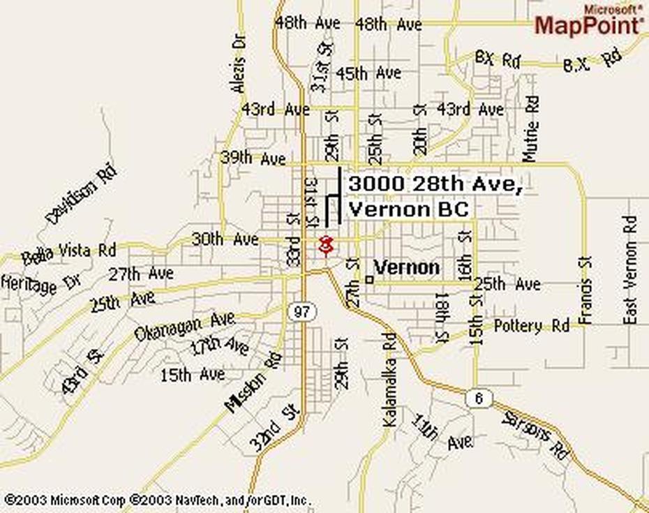 Vernon Map And Vernon Satellite Image, Vernon, United States, United States America, The Whole United States