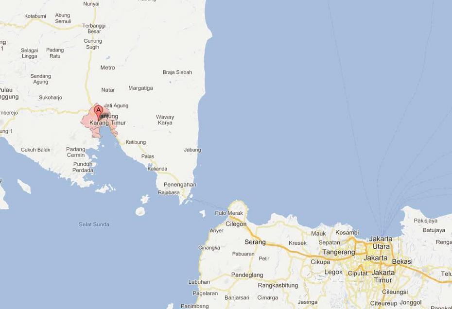 Bandar Lampung Map, Bandar Lampung, Indonesia, Bandar Lampung, Provinsi Lampung