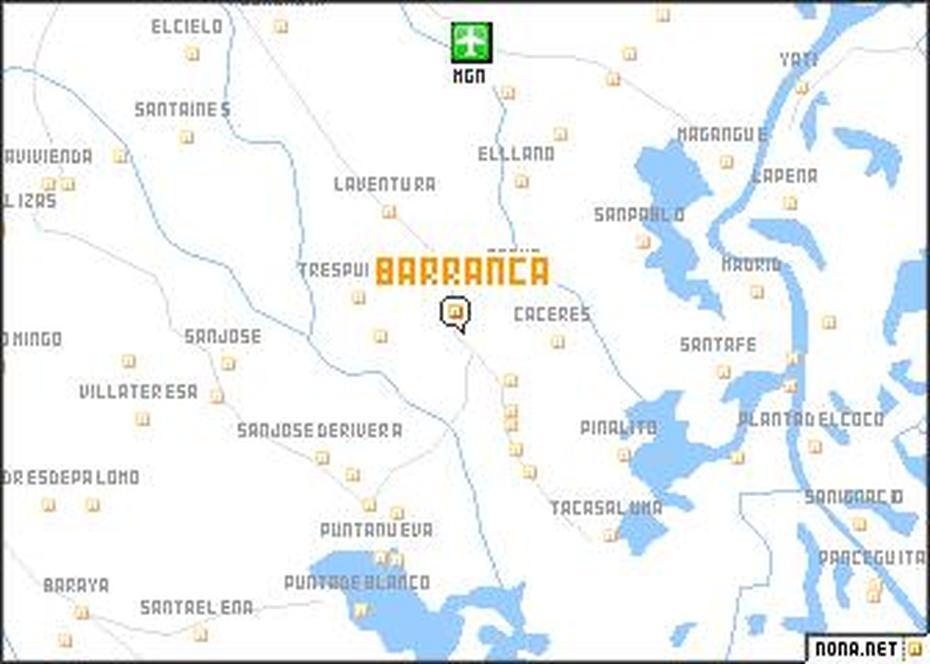 Barranca (Colombia) Map – Nona, Barrancas, Colombia, Barranquilla Colombia, Colombia  Geography