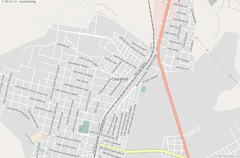 Castanos Map Mexico Latitude & Longitude: Free Maps, Castaños, Mexico, Coahuila  People, A De Torreon  Coahuila