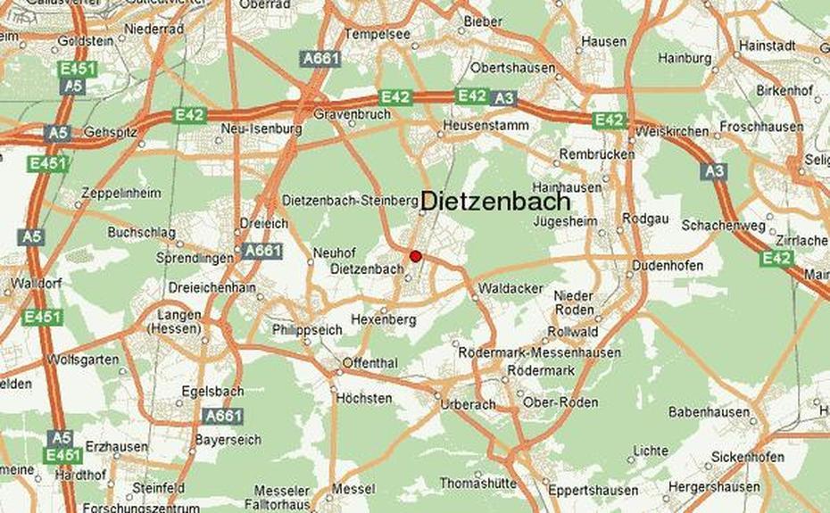 Dietzenbach Location Guide, Dietzenbach, Germany, Dietzenbach Karte, Rodgau