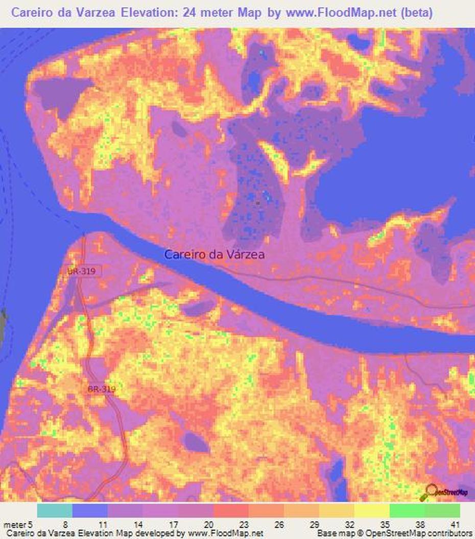 Elevation Of Careiro Da Varzea,Brazil Elevation Map, Topography, Contour, Careiro Da Várzea, Brazil, Salvador Da Bahia Brazil, Brazil Soccer Team Players